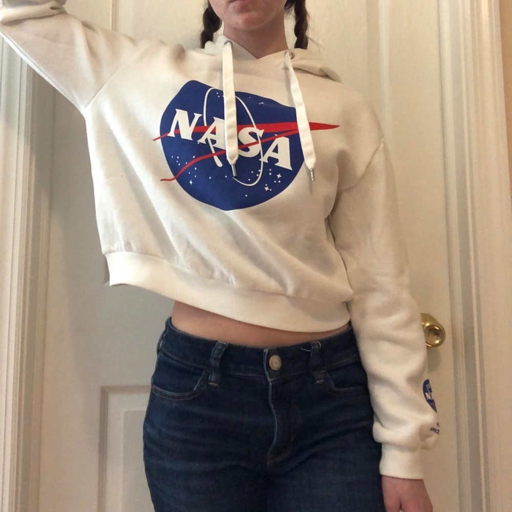 Cropped NASA Hoodie - Size S from Forever 21